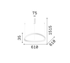 Lampa suspendata  GEMINI SP D061 ON-OFF Ideal-Lux