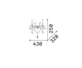 Aplica de perete FLORIAN AP2 Ideal-Lux