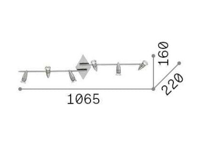 Aplica de perete Alfa PL6 Ideal-Lux