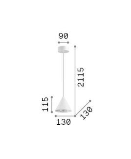 Lampă suspendată A-LINE SP1 D13 Ideal-Lux