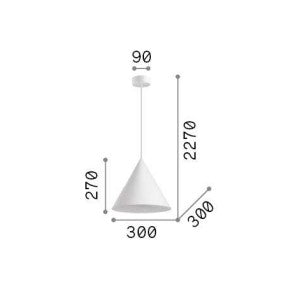 Lampă suspendată A-LINE SP1 D30 Ideal-Lux