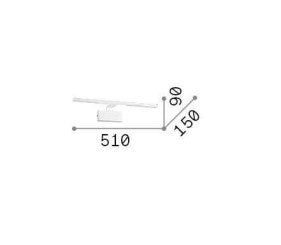 Aplica de perete ALMA AP D51 Ideal-Lux