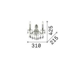 Aplica de perete GIOCONDA AP2 Ideal-Lux