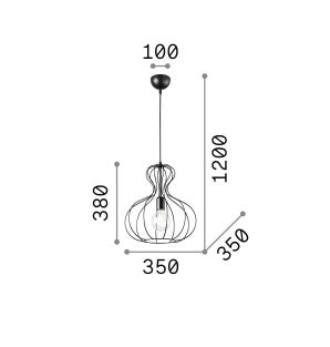 Lampă suspendată AMPOLLA-1 SP1 Ideal-Lux