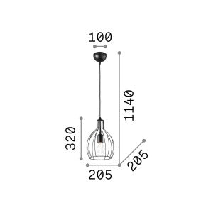 Lampă suspendată AMPOLLA-2 SP1 Ideal-Lux