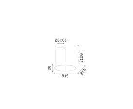 Lampa suspendata HULAHOOP SP D081 Ideal-Lux