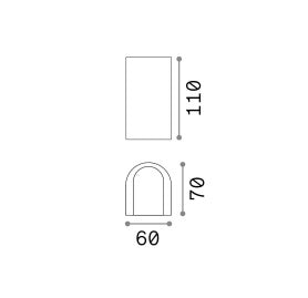 Aplica de perete APOLLO AP Ideal-Lux