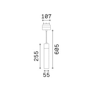 Sistem Iluminat ARCA PENDANT 15W Ideal-Lux