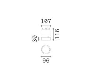 Sistem Iluminat ARCA TRACK FLAT 09W Ideal-Lux