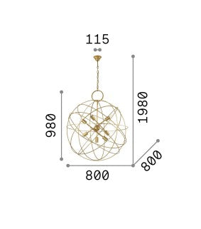 Lampa suspendata KONSE SP7 Ideal-Lux