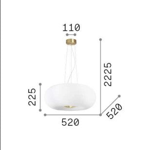 Lampa suspendata ARIZONA SP5 Ideal-Lux