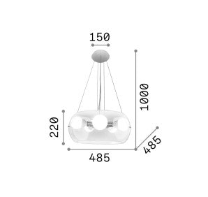 Lampă suspendată AUDI-10 SP5 Ideal-Lux