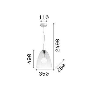 Lampă suspendată AUDI-20 SP1 Ideal-Lux