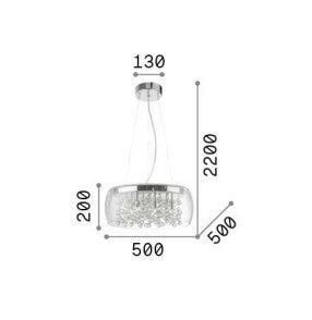 Lampă suspendată AUDI-80 SP8 Ideal-Lux