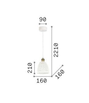 Lampa suspendata LUGANO SP1 D16 Ideal-Lux