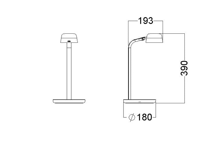 Lampa de masa Motus Mini Glamox-Luxo , 800 940-927 D2W BAS EU